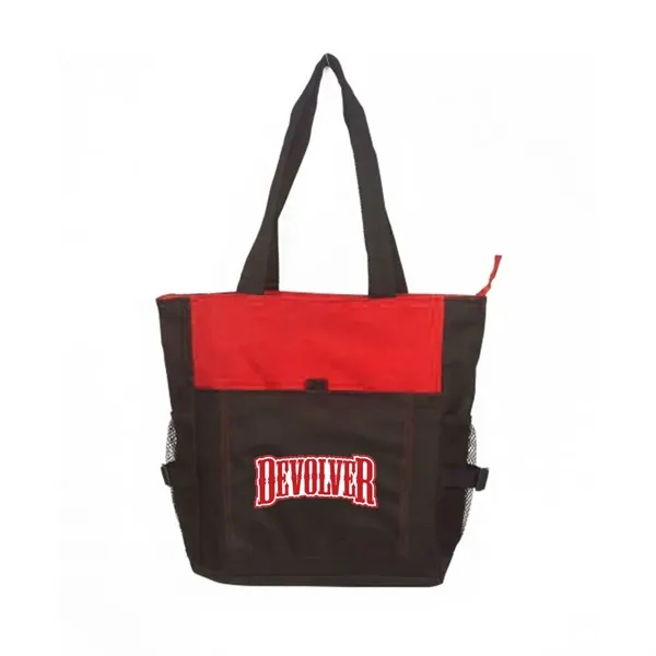 Polyester deluxe zipper tote bag.... from ASI 31517 Admart Products / Admart Line