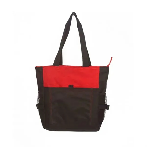 Polyester deluxe zipper tote bag.... from ASI 31517 Admart Products / Admart Line