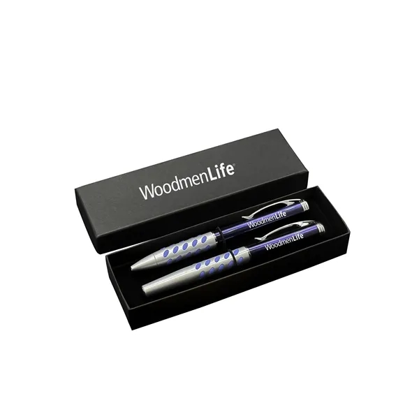 Double pen box with Alps ballpoint and rollerball gel pens.... from ASI 68190 Lungsal / Lungsal