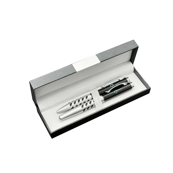 Deluxe pen box with Alps ballpoint and rollerball gel pens.... from ASI 68190 Lungsal / Lungsal