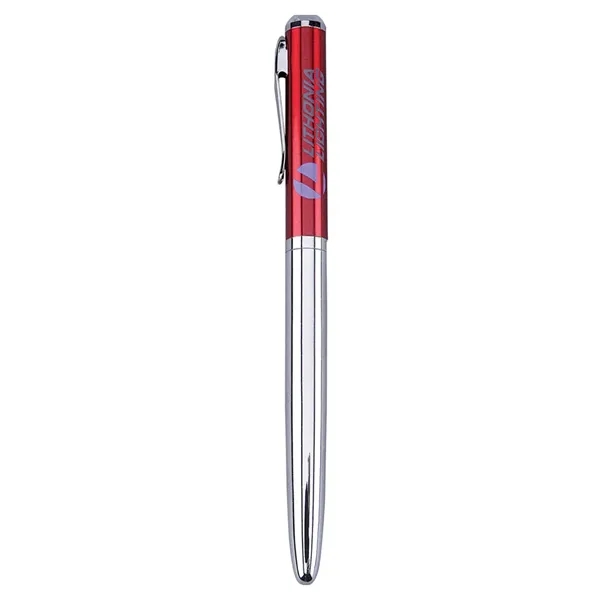 Cap-off roller ball pen with translucent color cap.... from ASI 31517 Admart Products / Admart Line