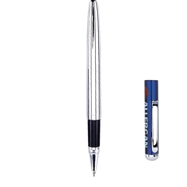 Cap-off roller ball pen with translucent color cap.... from ASI 31517 Admart Products / Admart Line