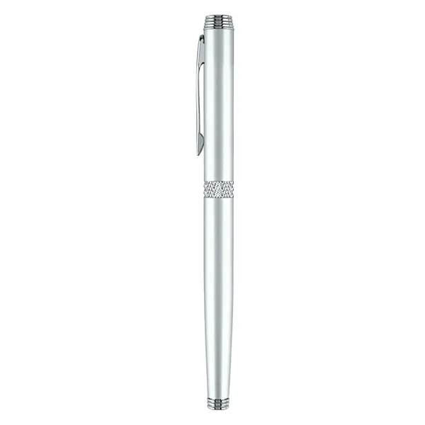Metal Cap Off Rollerball Pen with daimond cut middle ring.... from ASI 31517 Admart Products / Admart Line
