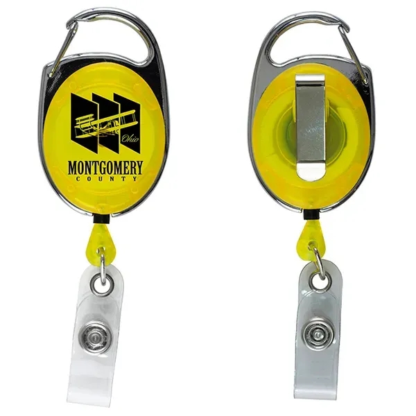30" retractable, carabiner-style badge reel made from ABS plastic.... from ASI 62660 Innovation Line