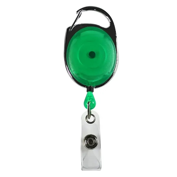 30" retractable, carabiner-style badge reel made from ABS plastic.... from ASI 62660 Innovation Line