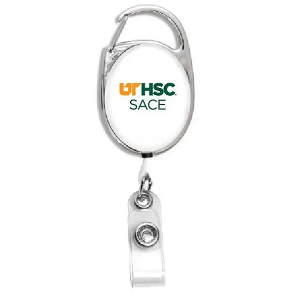 30" retractable, carabiner-style badge reel made from ABS plastic.... from ASI 62660 Innovation Line