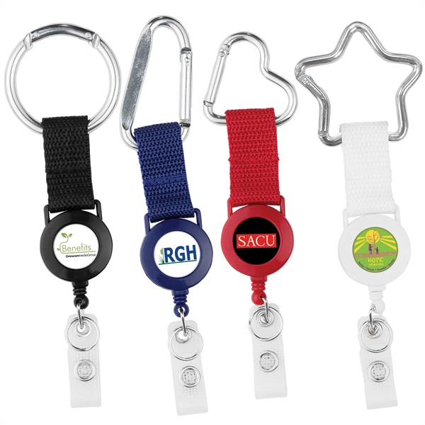 Retractable badge reel made to be worn on a belt or... from ASI 49470 DEVARA
