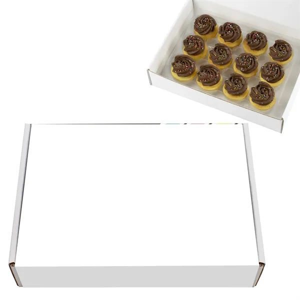 Signature Bite-Size Vanilla Chocolate Cupcake Collection includes 12 cupcakes, each crafted... from ASI 71685 Midnite Snax®