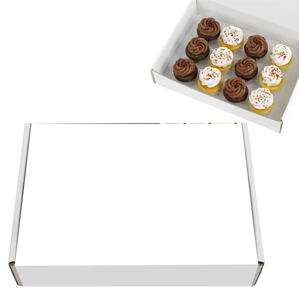 Signature Bite-Size Black & White Collection includes 12 cupcakes, each crafted... from ASI 71685 Midnite Snax®