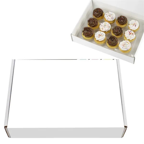 Signature Bite-Size Vanilla Assorted Cupcake Collection includes 12 cupcakes, each crafted... from ASI 71685 Midnite Snax®