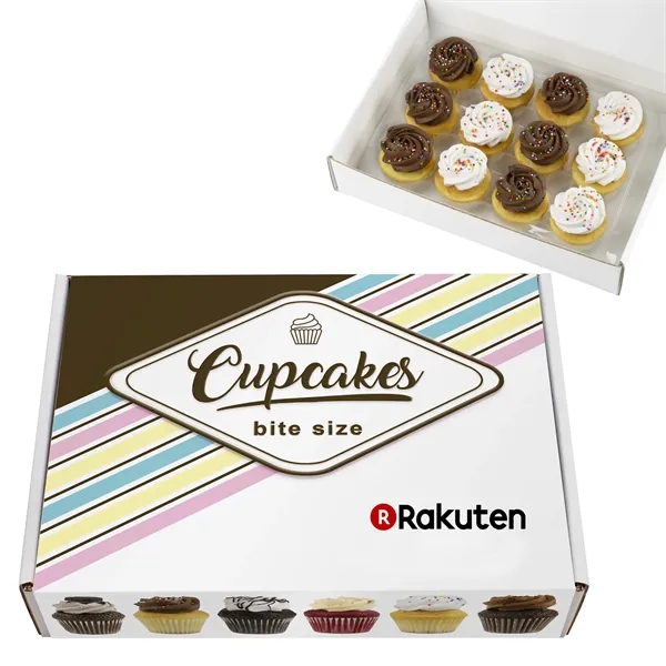 Signature Bite-Size Vanilla Assorted Cupcake Collection includes 12 cupcakes, each crafted... from ASI 71685 Midnite Snax®