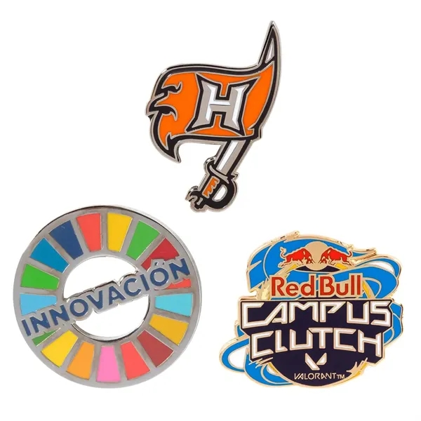 1.25"die-struck hard enamel lapel pins.... from ASI 62088 IDProductsource