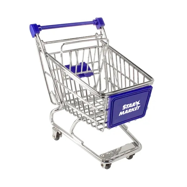 Miniature shopping cart fun desktop catchall.... from ASI 31517 Admart Products / Admart Line