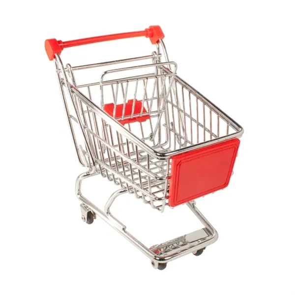 Miniature shopping cart fun desktop catchall.... from ASI 31517 Admart Products / Admart Line