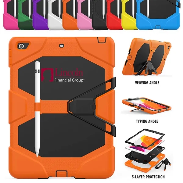 This iPad Pro 10.5" Shockproof Case (Orange) comes with a white... from ASI 79909 Promotek / Promotek™