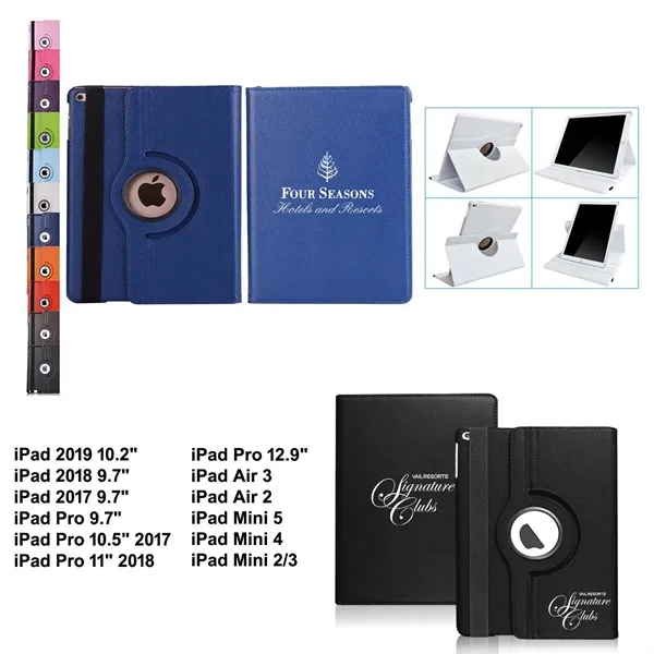 This iPad Pro 10.5" Rotate Leatherette Case (Blue) comes with a... from ASI 79909 Promotek / Promotek™