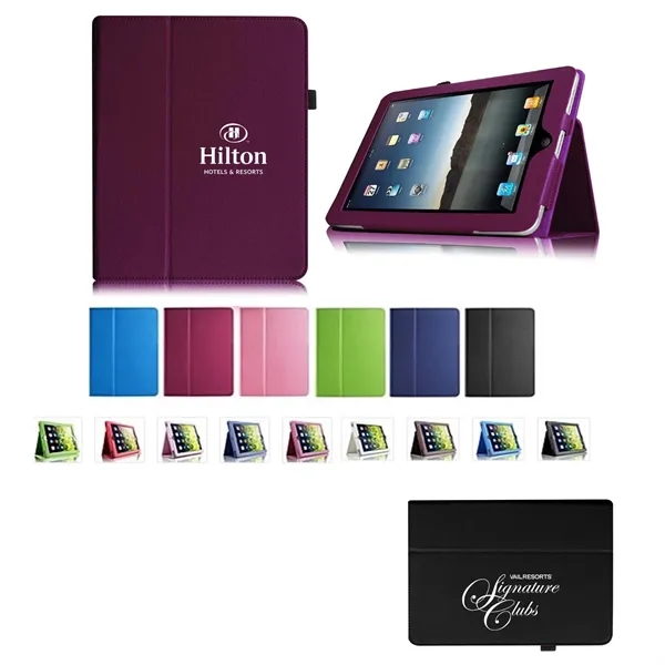 This iPad Pro 10.5" Leatherette Stand Case (Purple) comes in white... from ASI 79909 Promotek / Promotek™