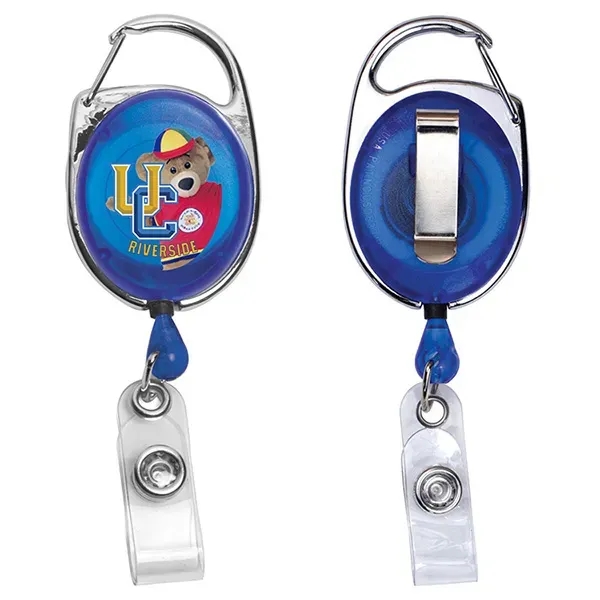 30" retractable, carabiner-style badge reel made from ABS plastic.... from ASI 62660 Innovation Line