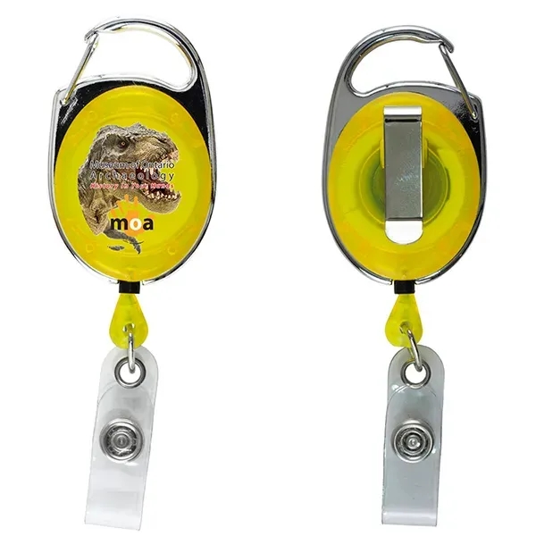 30" retractable, carabiner-style badge reel made from ABS plastic.... from ASI 62660 Innovation Line