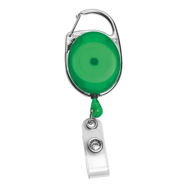 30" retractable, carabiner-style badge reel made from ABS plastic.... from ASI 62660 Innovation Line