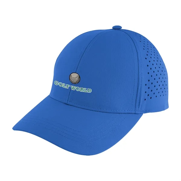 6 panel cap made from 100% rPET with perforated back panels... from ASI 61125 Hit Promotional Products / Hit®