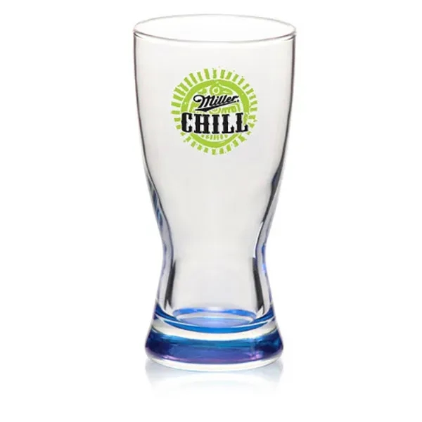 Clear hourglass pilsner beer glass with thick base and smooth rim,... from ASI 39552 BEL Promo