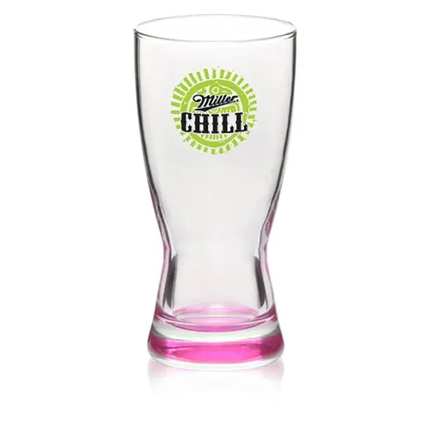 Clear hourglass pilsner beer glass with thick base and smooth rim,... from ASI 39552 BEL Promo