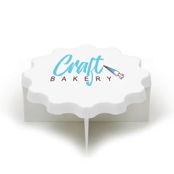 Cookie cutter with large imprint area and cuts cookie into 4... from ASI 54040 Fey Promo