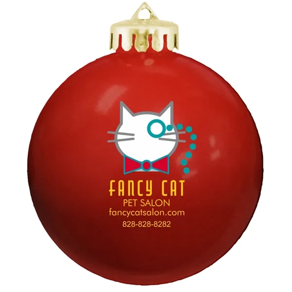 Round Glossy Finish Shatterproof Ornament.... from ASI 77280 Pepco Poms