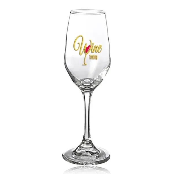 8 oz. champagne glass with customization.... from ASI 39552 BEL Promo