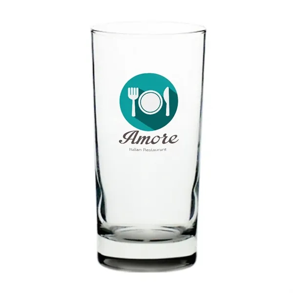 Clear 12.5 oz tall beverage glass with smooth rim and slightly... from ASI 39552 BEL Promo