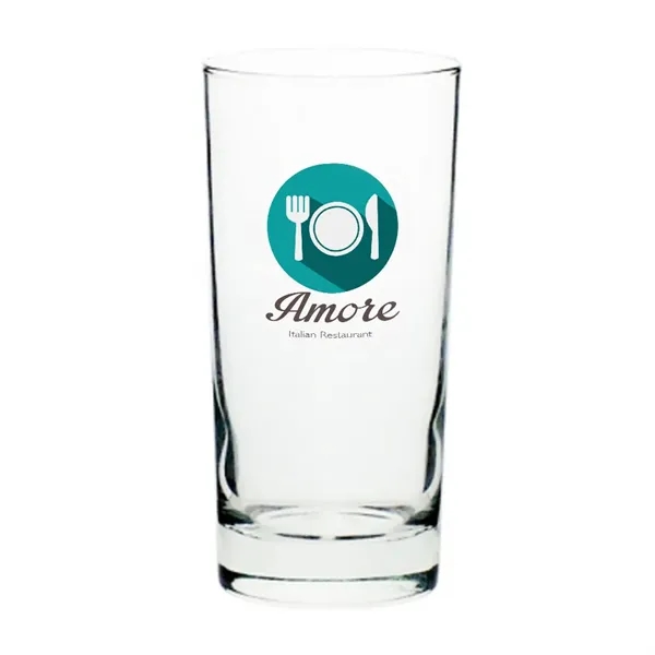Clear 12.5 oz tall beverage glass with smooth rim and slightly... from ASI 39552 BEL Promo