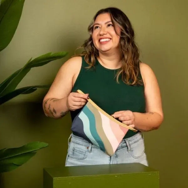 A rectangular pouch with a zipper closure and a handy little... from ASI 74710 Numo