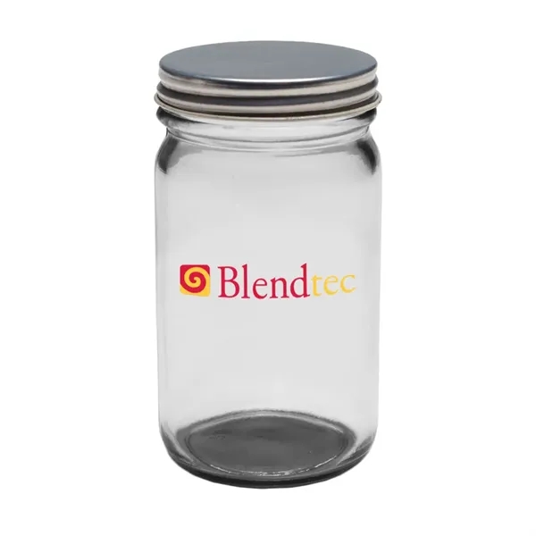 8 oz. mini Mason jar with lid and colored bottom, made... from ASI 39552 BEL Promo