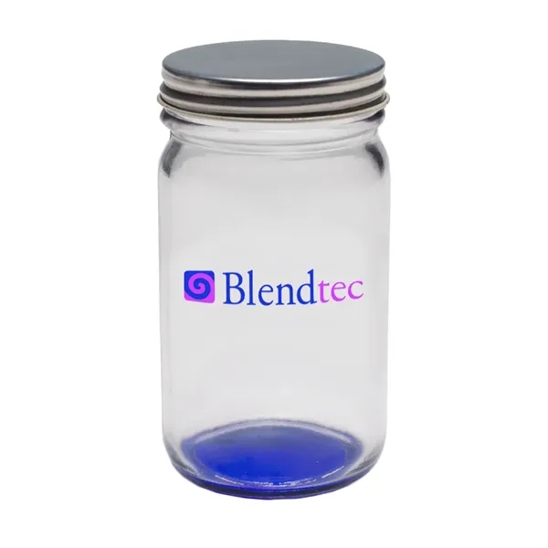 8 oz. mini Mason jar with lid and colored bottom, made... from ASI 39552 BEL Promo