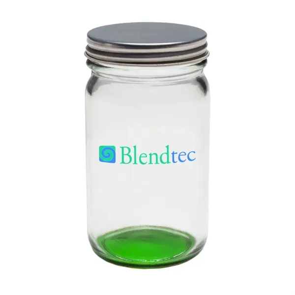 8 oz. mini Mason jar with lid and colored bottom, made... from ASI 39552 BEL Promo