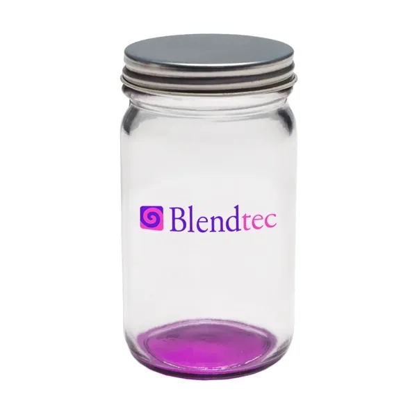 8 oz. mini Mason jar with lid and colored bottom, made... from ASI 39552 BEL Promo