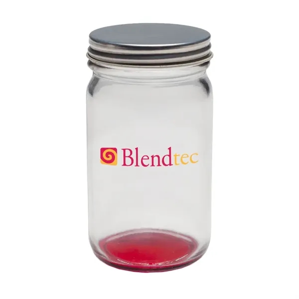 8 oz. mini Mason jar with lid and colored bottom, made... from ASI 39552 BEL Promo