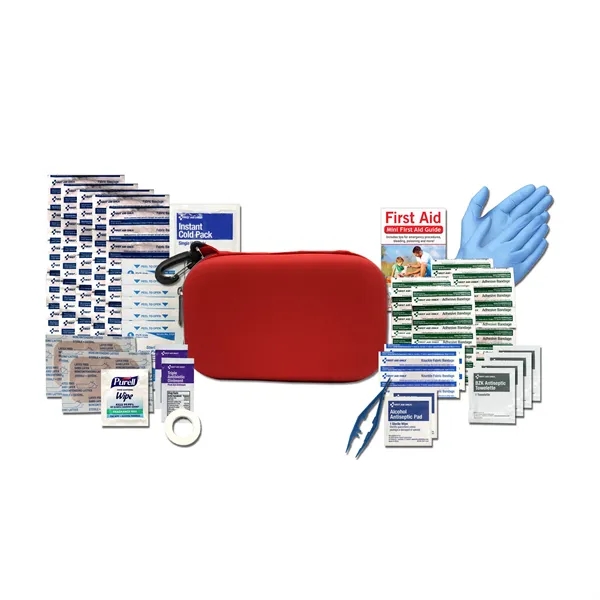First aid kit with a zippered case, bandages, gauze pads, ice... from ASI 84514 Safety Made