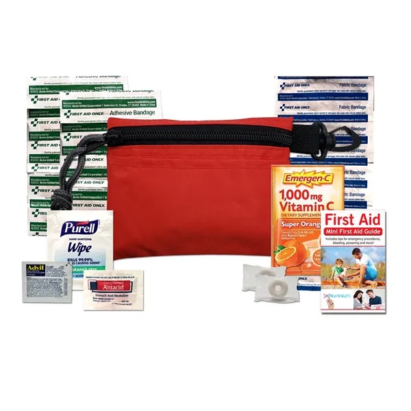 Active Rx event kit with a carabiner and quality branded contents... from ASI 80882 Ready 4 Kits / Ready 4 Kits