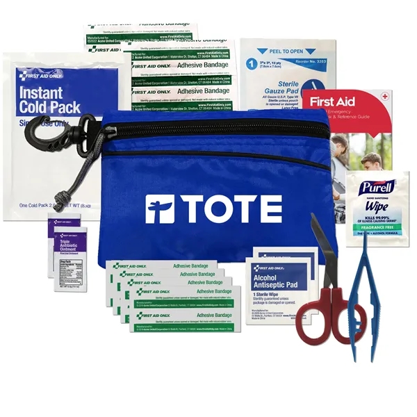 Solo first aid kit with a carabiner and quality supplies to... from ASI 80882 Ready 4 Kits / Ready 4 Kits