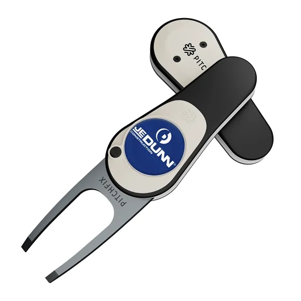 Divot repair tool with removable ball marker and poly dome imprint.... from ASI 52263 EMT