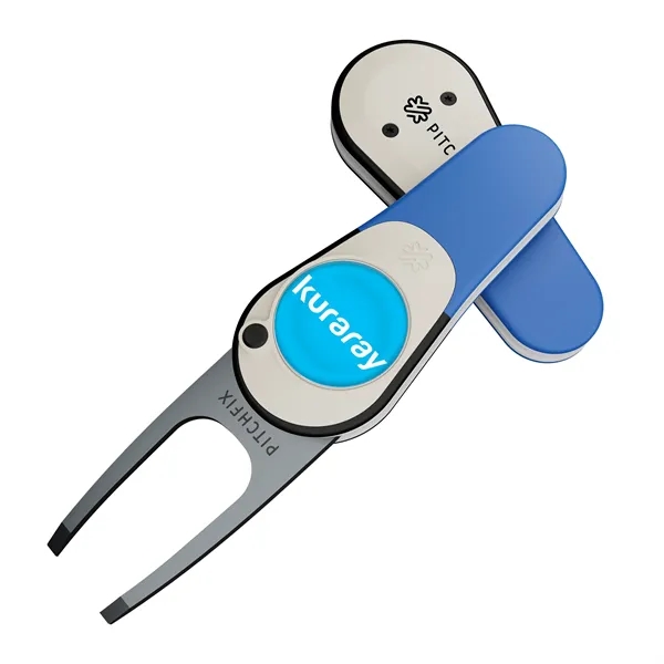 Divot repair tool with removable ball marker and poly dome imprint.... from ASI 52263 EMT