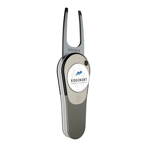 Divot repair tool with removable ball marker and poly dome imprint.... from ASI 52263 EMT