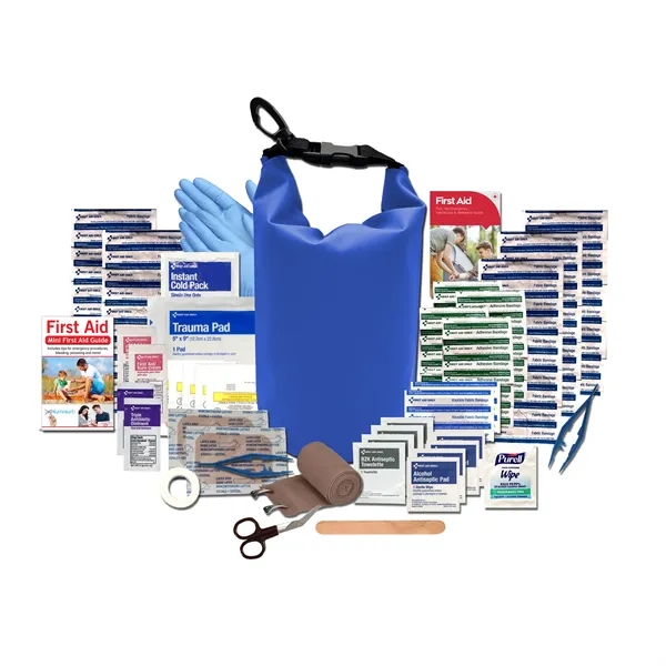 Gold first aid kit in two different versions with bandages, scissors,... from ASI 80882 Ready 4 Kits / Ready 4 Kits