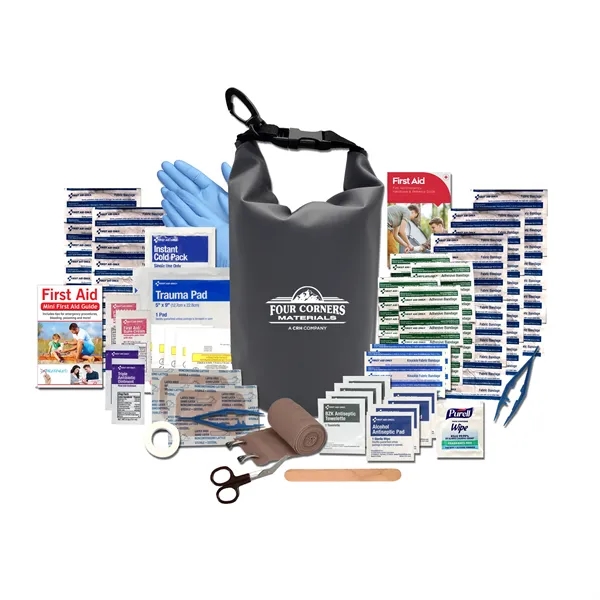 Gold first aid kit in two different versions with bandages, scissors,... from ASI 80882 Ready 4 Kits / Ready 4 Kits