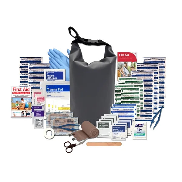 Gold first aid kit in two different versions with bandages, scissors,... from ASI 80882 Ready 4 Kits / Ready 4 Kits