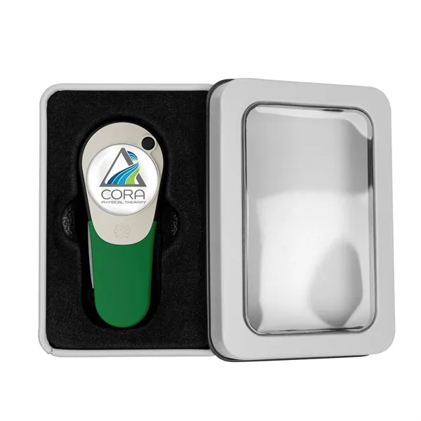 Golf divot repair tool with removable ball market in deluxe window... from ASI 52263 EMT