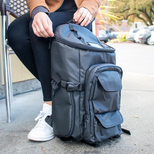 A 15in smart laptop backpack bag that's fashionable, durable, and practical... from ASI 61966 HPG / OrigAudio