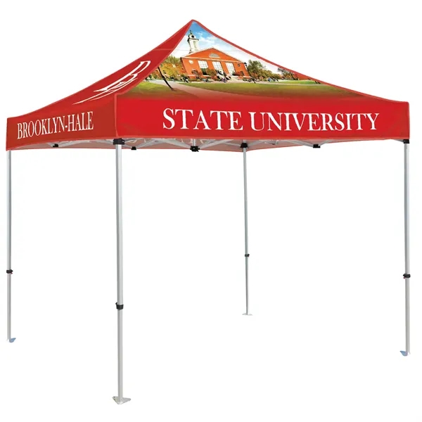 Custom Full Color Digital 10' Heavy Duty Hexagon Canopy Tent... from ASI 80228 Quinn